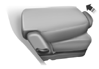 4. Lift the seat back toward the rear of the vehicle, and rotate the seat back