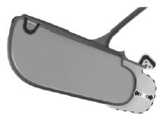 Rotate the visor toward the side window and extend it rearward for extra sunlight