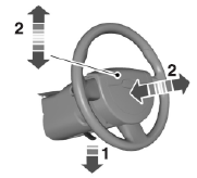 1. Unlock the steering column.