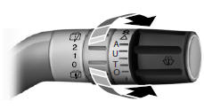 Use the rotary control to adjust the sensitivity to one of the interval moisture