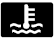 The coolant temperature warning light will illuminate.