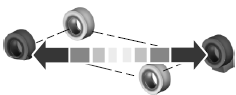 6. Block the diagonally opposite wheel.