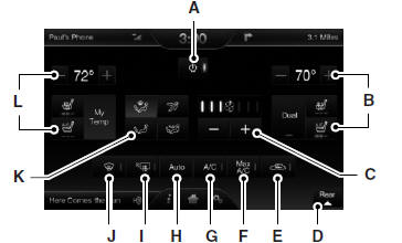 A. Power: Touch to switch the system off and on. Outside air cannot enter