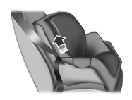 • Inflatable safety belt: grasp the lap portion of the inflatable safety belt