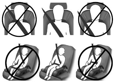 If the booster seat slides on the vehicle seat upon which it is being used, placing