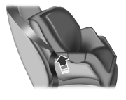 • Inflatable safety belt: grasp the shoulder belt and lap belt together behind