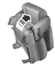 3. Lift the handle all the way up until the seat releases from the floor. Rotate