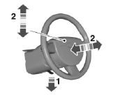 1. Unlock the steering column.