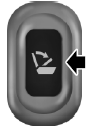 Press and hold the control located at the back of the rear door opening to fold