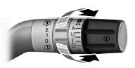 Use the rotary control to adjust the sensitivity to one of the interval moisture