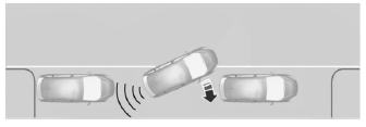 When automatic steering is finished, the touch screen displays a message indicating