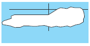 There is a distinct cut-off (change from light to dark) in the left portion of