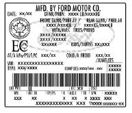 WARNING: Exceeding the Safety Compliance Certification Label vehicle weight