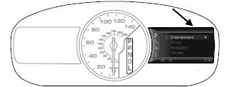 The display is located on the right side of your instrument cluster.