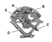 6. Remove the wing bolt that secures the jack kit by turning it counterclockwise.