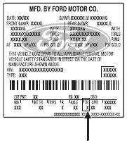 You can find a transmission code on the Safety Compliance Certification Label.