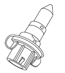 6. Connect the electrical connector on the new bulb.