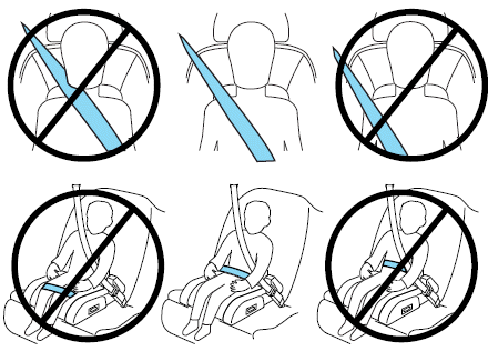 If the booster seat slides on the vehicle seat, placing a rubberized mesh sold