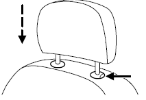 Properly adjust the head restraint so that the top of the head restraint is even