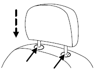 Properly adjust the head restraint so that the top of the head restraint is even