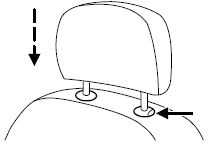 Properly adjust the head restraint so that the top of the head restraint is even