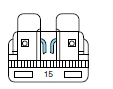 Note: Always replace a fuse with one that has the specified amperage rating.