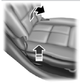 • Recline seat back: With the seat occupied, pull the lever up to recline the