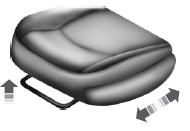Moving the seats backward and forward (if equipped)