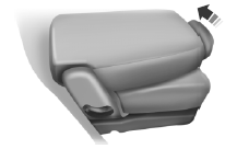 5. Lift the seat back toward the rear of the vehicle, and rotate the seat back